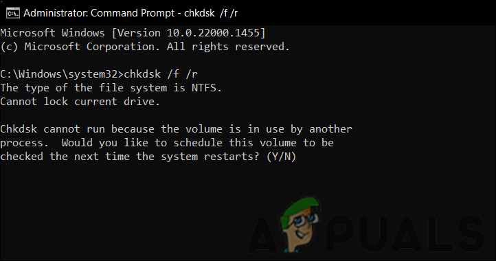 Schedule a CHKDSK scan